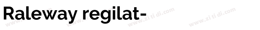 Raleway regilat字体转换
